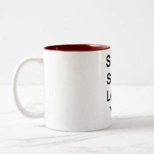 Tasse 2 Couleurs Souriez, Satan vous aime