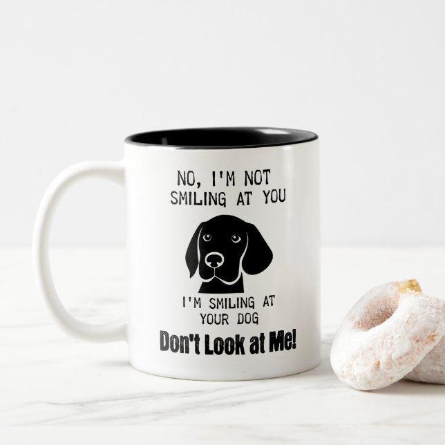 Tasse 2 Couleurs Sourire à ton chien (Avec donut)