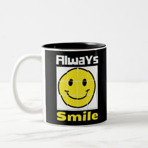 Tasse 2 Couleurs sourire émoji