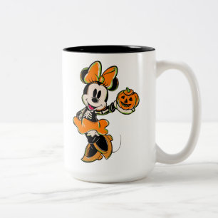 Tasse 2 Couleurs Souris Minnie vintage Skeleton Costume