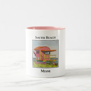 Tasse 2 Couleurs South Beach Miami Floride Lifeguard Tower