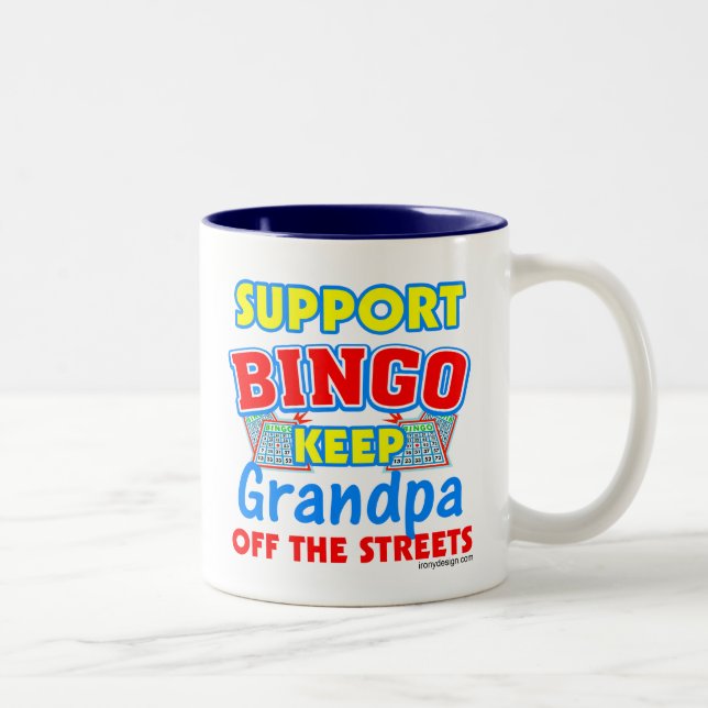 Tasse 2 Couleurs Soutien Bingo Grand (Droit)
