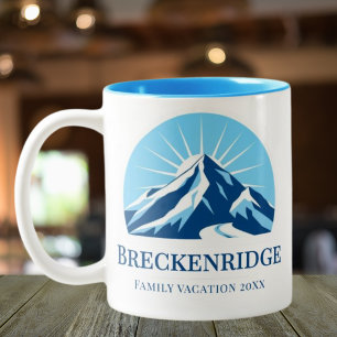 Tasse 2 Couleurs souvenir de la station de ski de Breckenridge Colo