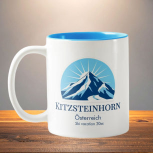 Tasse 2 Couleurs Souvenir de la station de ski Kitzsteinhorn Autric
