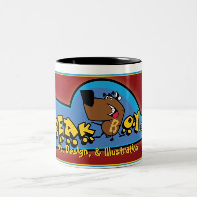 Tasse 2 Couleurs speakboy.com, art, conception, et illustration, (Centre)