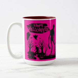 Tasse 2 Couleurs Specter de la Fête de la récolte rose chaud