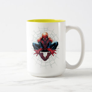 Tasse 2 Couleurs Spider-Man   Assis Dans Un Web