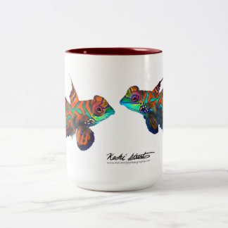 Tasse 2 Couleurs Splendide Mandarinfish mug, Synchiropus splendidus