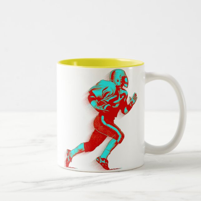 Tasse 2 Couleurs Sport du football (Droit)