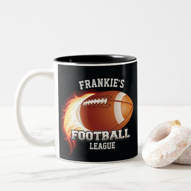 Tasse 2 Couleurs Sports Flames (Avec donut)