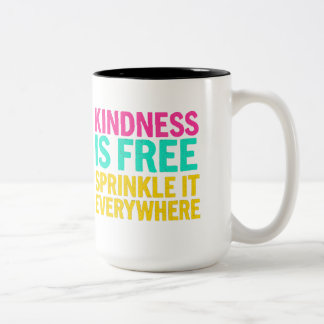 Tasse 2 Couleurs Sprinter la gentillesse : Citation inspirante