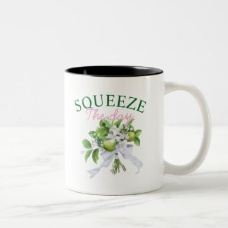 Tasse 2 Couleurs Squeeze The Day Coffee Mug: Funny Lemon Quote