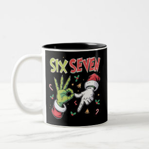 Tasse 2 Couleurs Squelette 6 7 Noël Six Sept Mème Xmas
