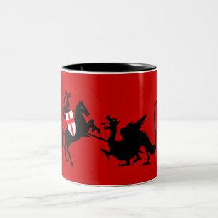 Tasse 2 Couleurs St George et le dragon
