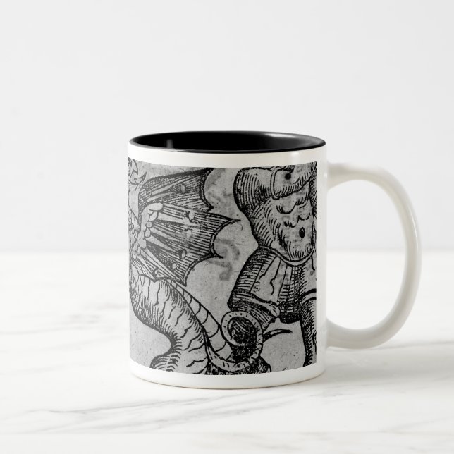 Tasse 2 Couleurs St George et le dragon (Droit)