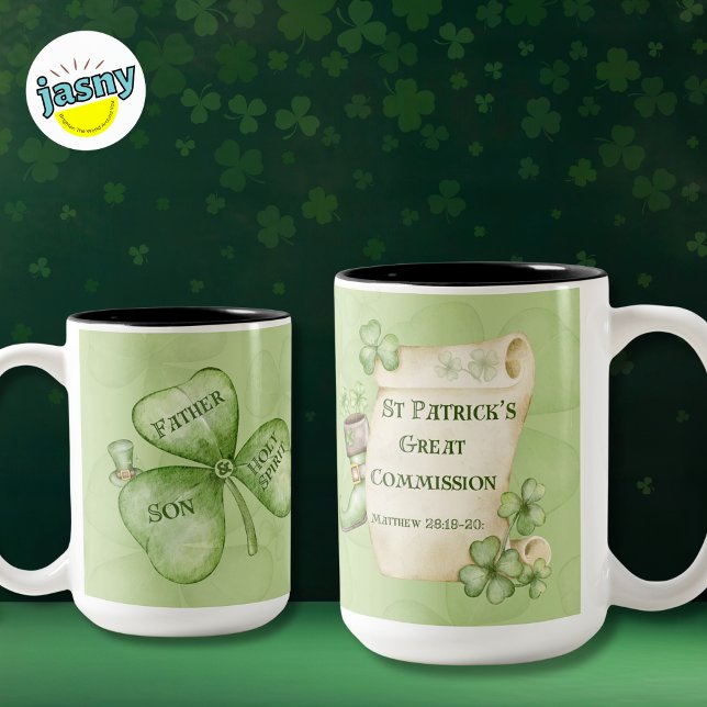 Tasse 2 Couleurs St Patrick's (Créateur téléchargé)