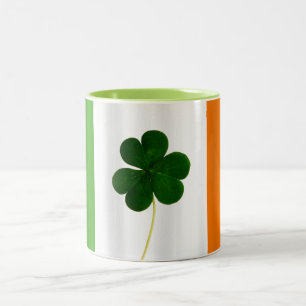 Tasse 2 Couleurs St. Patrick's Day Irlandais Drapeau Shamrock Irlan