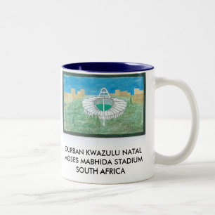TASSE 2 COULEURS STADES DE DURBAN KWAZULU NATAL MOÏSE MABHIDA