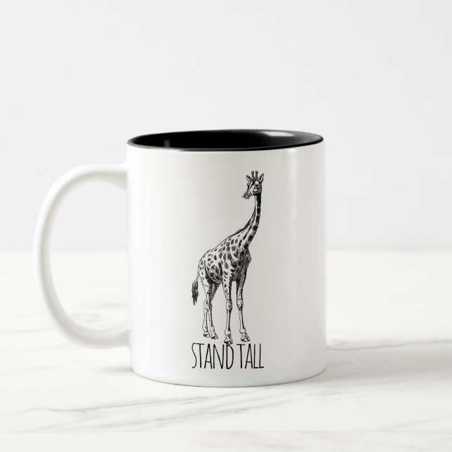 Tasse 2 Couleurs Stand Tall Graceful Giraffe (Gauche)