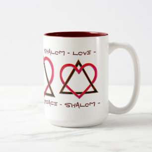 Tasse 2 Couleurs Star of David's Love (Mug)
