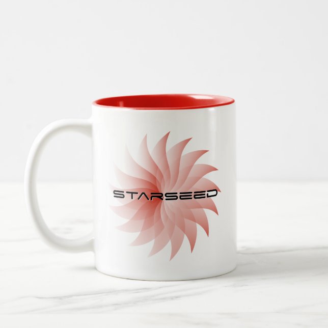 Tasse 2 Couleurs Star rouge Starseed (Gauche)