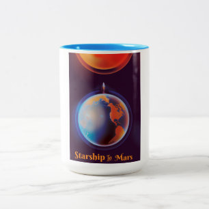 Tasse 2 Couleurs Starship to Mars