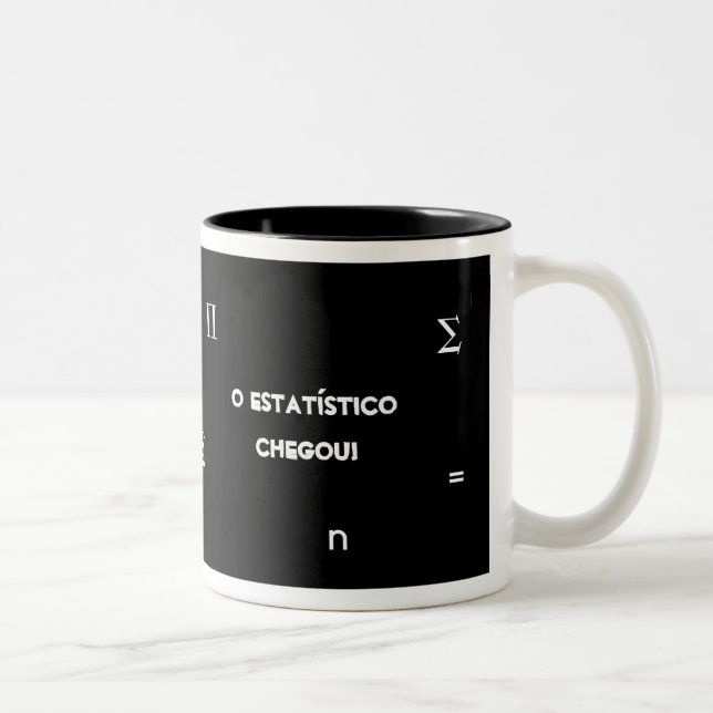 Tasse 2 Couleurs Statisticien (Droit)