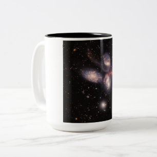 Tasse 2 Couleurs Stephan's Quintet 5 Galaxies Deep Field James Webb
