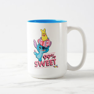 Tasse 2 Couleurs Stitch  Pâques - 99% de sucré