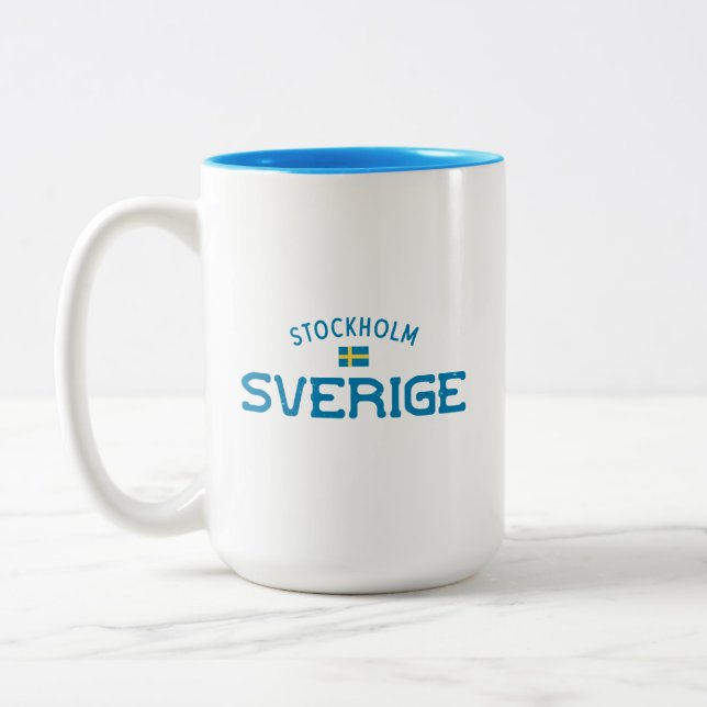 Tasse 2 Couleurs Stockholm Sverige (Suède) (Gauche)