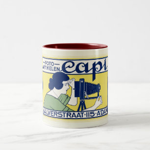 Tasse 2 Couleurs Studio Photo Art, Amsterdam, Style Vintage