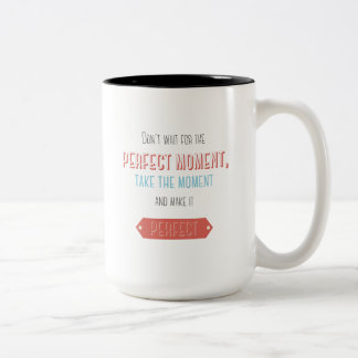 Tasse 2 Couleurs Style typographique rétro motivationnel