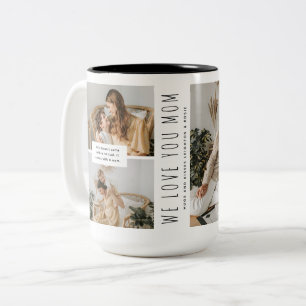 Tasse 2 Couleurs Stylish Minimal 3 Picture Maman Keepsaké