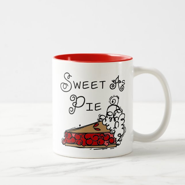 Tasse 2 Couleurs Sucre comme tarte (Droit)