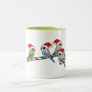 Tasse 2 Couleurs Sucre de canne Père Noël Budgies