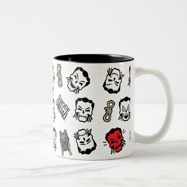Tasse 2 Couleurs Suicide Squad | Slipknot Emoji Pattern (Droit)