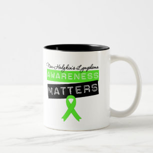 Tasse 2 Couleurs Sujets de conscience de lymphome non Hodgkinien