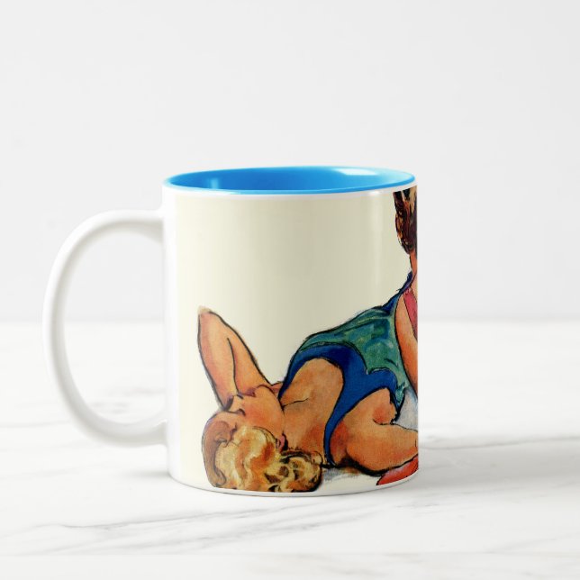 Tasse 2 Couleurs Sunbathers (Gauche)
