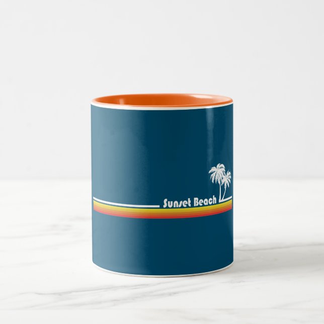 Tasse 2 Couleurs Sunset Beach Caroline du Nord (Centre)
