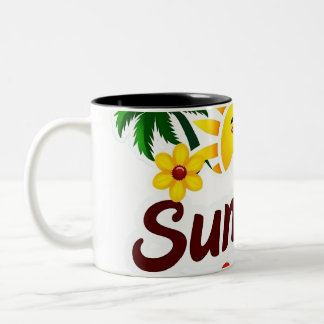 Tasse 2 Couleurs Sunshine and Palm Trees Cup