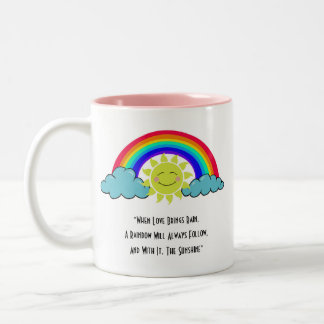 Tasse 2 Couleurs Sunshine et Rainbows