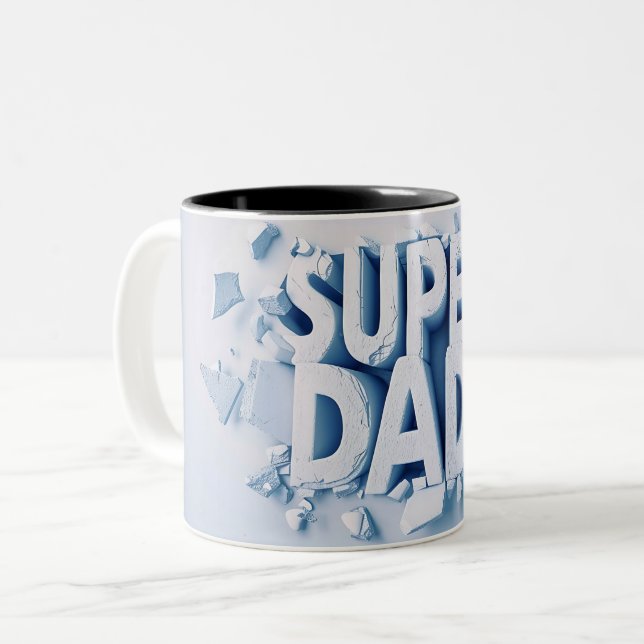 Tasse 2 Couleurs Super dad (Devant gauche)