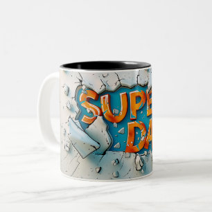Tasse 2 Couleurs Super dad
