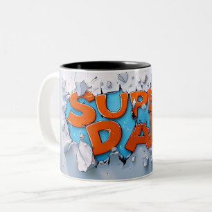 Tasse 2 Couleurs Super dad