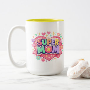 Tasse 2 Couleurs ** Super Maman
