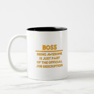 Tasse 2 Couleurs Superbe Boss .. Description officielle du poste