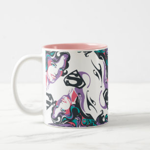 Tasse 2 Couleurs Supergirl Color Splash Swils Motif 3