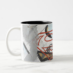 Tasse 2 Couleurs Supergirl Comic Capers Pattern 1