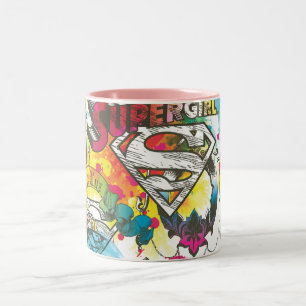 Tasse 2 Couleurs Supergirl le motif de lux