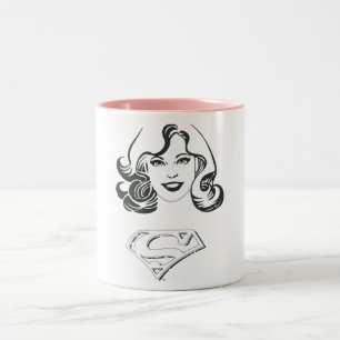 Tasse 2 Couleurs Supergirl Outline 1